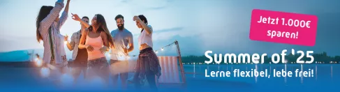 Bis 15.07. anmelden und 1.000€ sparen!